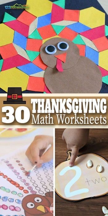 30 Thanksgiving Math Activities - make learning fun in November with these fun, free thanksgiving math worksheets for prek, kindergarten, 1st grade, and 2nd grade kids #thanksgivingmath #thanksgivingprintables #thanksgivingthem Turkey Math Activities, Thanksgiving School Activities, Worksheets For Prek, Thanksgiving Learning Activities, Pumpkin Math Activities, Thanksgiving Math Games, 2nd Grade Crafts, Thanksgiving Learning, Thanksgiving Math Worksheets