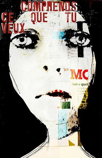 Linda Vachon Linda Vachon, Artist Tools, Arty Ideas, Mixed Media Portrait, Body Sketches, Expressionist Art, Collage Poster, Scary Art, Abstract Faces