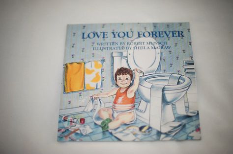 My baby's first book. Read it to her every night when she was an infant. Love You Forever Book, Robert Munsch, Forever Book, Diy Baby Clothes, Bunny House, Book Reading, Prayer Book, Vintage Children's Books, Reading Ideas