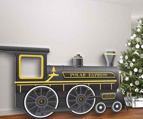 Excited to share the latest addition to my #etsy shop: Polar Express Photo booth Cutout, Complete Set, Blue Caboose, Coal Hopper, Christmas Train Cutout, Christmas Train Yard Sign, Train Ornament #polarexpress #christmas #christmashomedecor #snowtrain #photoboothprop #expresstrain #yardsign #cutout #christmastrain Polar Express Photo Backdrop, Polar Express Ornament Diy, Polar Express Photo Booth, Polar Express Parade Float Ideas, Polar Express Decor, Polar Express Train Cardboard, Polar Express Christmas Decorations, Train Prop, Polar Express Party Ideas