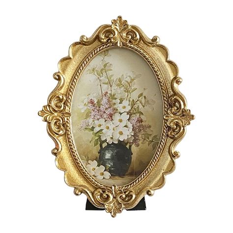 Vintage Style Photo Frame Picture Display Holder Decor Wedding Holiday Description: ELEGANT EUROPEAN DESIGN: Special vintage style appearance with perfect details, this decorative classy frame will makes room very elegant. HIGHEST QUALITY MATERIAL: This antique look retro style picture frame is made of high quality environmental resin, excellent hand crafted. TABLETOP WALL FRAME: The gorgeous frame can be placed on your desktop, also hanging on the wall. ATTRACTIVE: picture frame stand in your h Painted Photo Frames, Picture Frame Stand, Table Centerpiece Flower, Picture Frames Standing, Photo Frame Display, Frame Picture, Look Retro, Picture Holders, Desktop Pictures