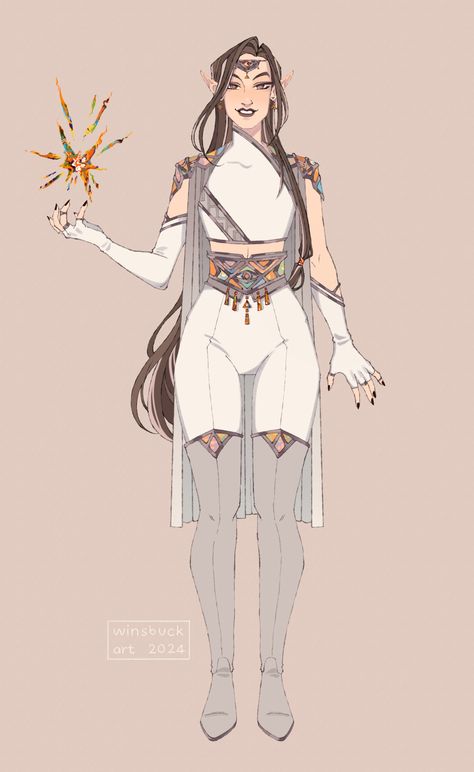 Level up designs for my dnd girlies. I compare... - Nap wizard Astrologer Character Design, Cleric Dnd Outfit, Rune Knight Dnd, Dnd Wizard Female, Dnd Cleric Outfit, Female Monk Dnd, Dnd Sorcerer Outfit, Knowledge Cleric, Dnd Outfits Inspiration