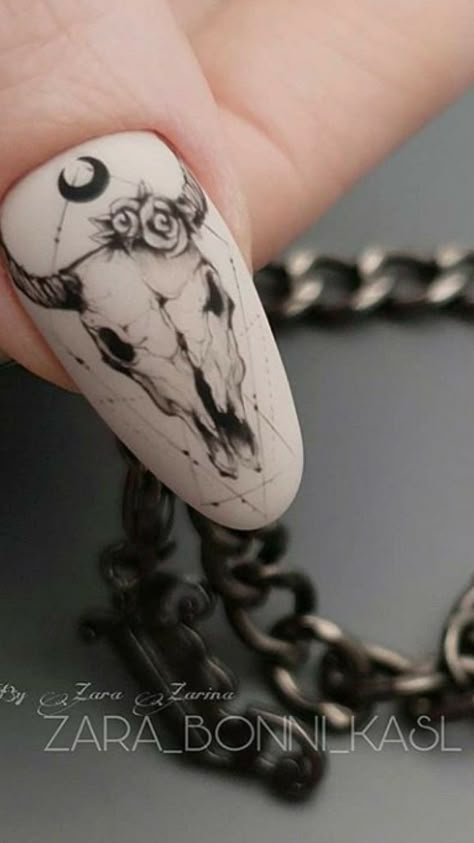 Rodeo Nails, Skull Nail Art, Holloween Nails, Western Nails, Halloween Acrylic, Skull Nails, Boho Nails, Country Nails, Mens Nails