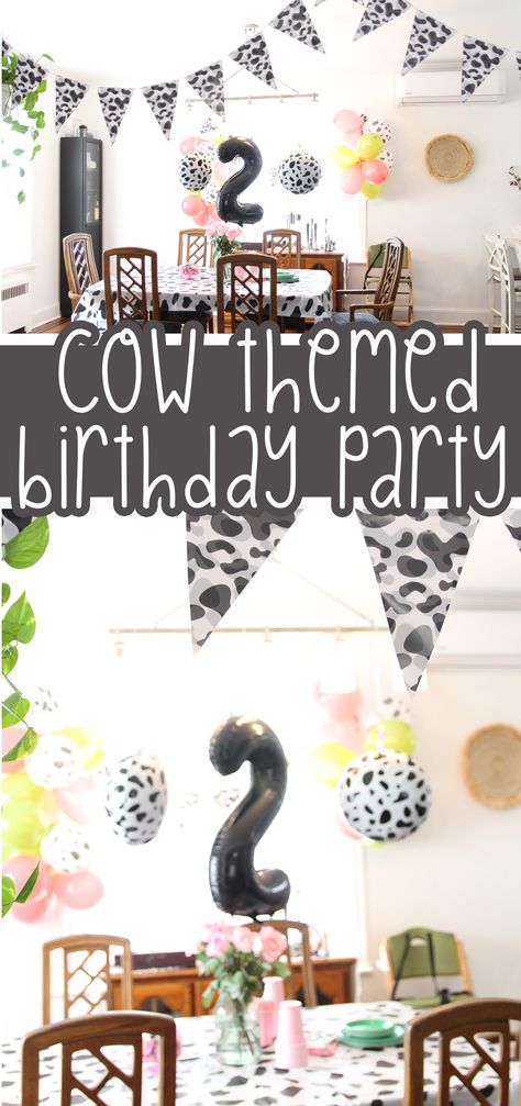 Cow Party Decorations Pin The Tail On The Cow, Cow Birthday Party Ideas, Cow Themed Birthday Party Food, Cow Print Party Ideas, Cow Themed Party, Cow Party Decorations, Diy Birthday Party Games, Cow Birthday Party, Cow Print Birthday