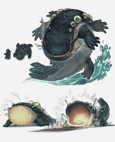 Kaiju Design, Creature Artwork, Cool Monsters, Fantasy Beasts, Monster Concept Art, Creature Drawings, Fantasy Monster, Fantasy Creatures Art, Sea Creature