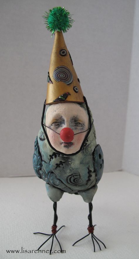 Bird Peeps — Lisa Renner Arte Peculiar, Arte Inspo, Creepy Dolls, Assemblage Art, Paper Clay, Weird Art, On Film, Art Sculpture, Ceramic Sculpture