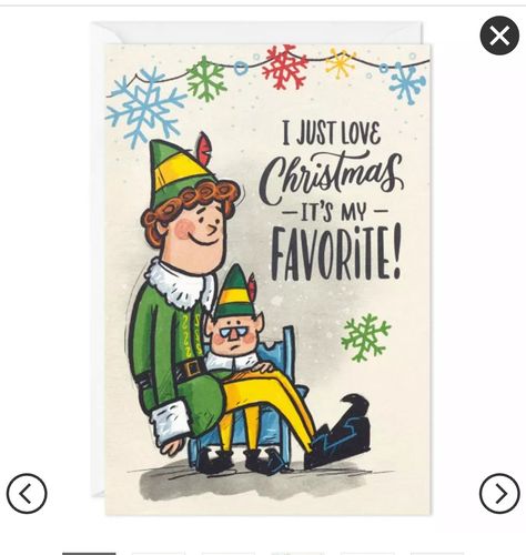 Elf Pranks, Christmas Qoutes, Hallmark Christmas Cards, Elf Christmas Card, Elf Drawings, Christmas Verses, Tv Funny, Movie Card, Boxed Christmas Cards