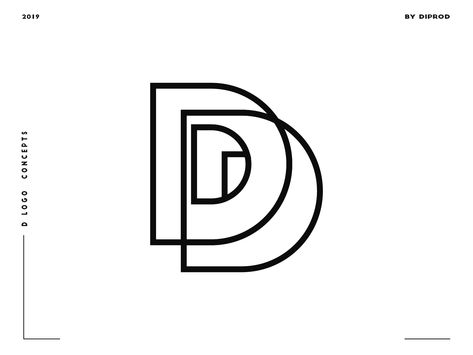 Double Letter Logo, A And D Logo, Double D Logo, Letter D Logo Design, D Logo Design, Letter D Logo, Logo Design Concept, D Logo, Graphic Design Tutorials Learning