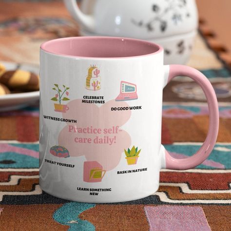 Mug Quotes Inspirational, Motivational Mugs, Cup Print Design Mugs, Mug Quotes, Cute Furniture, Customised Mugs, Printed Cups, Daily Positive Affirmations, Sublimation Mugs