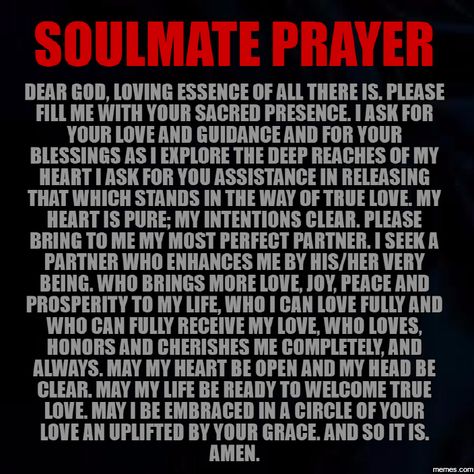 Soul Mate Prayer: For those who are not married Prayer For Lost Souls, Divine Partner, Prayers For Your Future Husband, Inspirational Quotes About Change, Night Love Quotes, Prayers Of Encouragement, Good Night Love Quotes, Fast And Pray, Prayer Closet