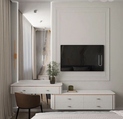 Tv Unit With Dressing Table, Tv Unit With Dressing, Duplex Flat, Pik 2, Toilet And Bathroom Design, Mini Apartments, Bedroom Tv, Dressing Table Design, Bar Interior Design