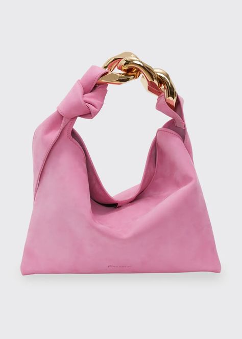 V53J8 JW Anderson Small Nubuck Chain Hobo Shoulder bag Jw Anderson Bag, Hobo Handbag, Hobo Shoulder Bag, Jw Anderson, Designer Shoulder Bags, Hobo Handbags, Chain Shoulder Bag, Nubuck Leather, Hobo Bag