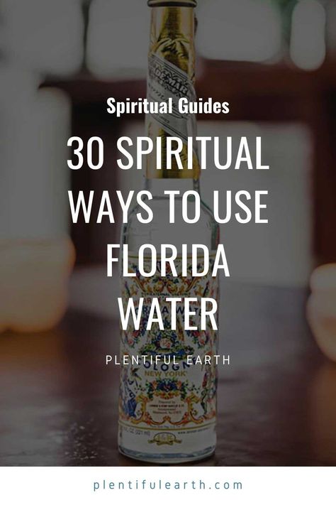 Water Meaning Spiritual, Florida Water Uses, How To Use Florida Water, Florida Water Spiritual Uses, Florida Water Cleansing Spray, Spiritual Benefits Of Rain Water, Florida Water, Cleansing Spray, Water Benefits