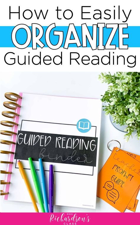 Pick up some fresh tips and ideas for guided reading organization, especially your guided reading binder. Also snag the FREEBIE that is one of the most used resources for guided reading, too! #Freebie #GuidedReading #Literacy Guided Reading Binder, Guided Reading Organization, Kindergarten Organization, Decomposing Numbers, Guided Reading Activities, Guided Reading Kindergarten, Guided Reading Books, Interactive Writing, Guided Reading Lessons