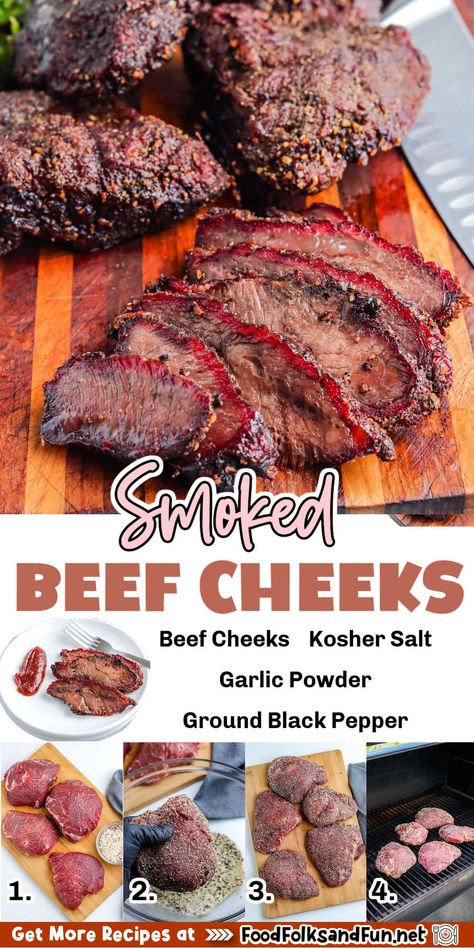 Smoked Beef Cheeks Recipe, Smoked Beef Cheeks, Smoked Beef Shank Recipe, Smoked Beef Recipes, Smoked Steak, Beef Cheeks Recipe, Preserve Meat, Meatloaf Burgers, Taco Filling