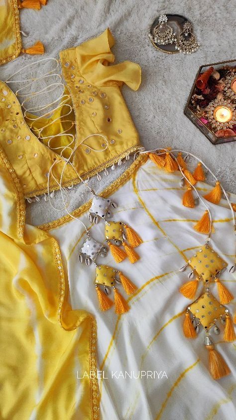 Label Kanupriya (@labelkanupriya) posted on Instagram: “Our Yellow Shibori Mirrorwork Lehenga is a stunner for any occasion 💛🤍💛 . . DM or WhatsApp us on 9694496961 for product links and queries…” • May 30, 2022 at 6:20am UTC Mirrorwork Lehenga, Label Kanupriya, Anushka Sharma, Shibori, Lehenga, Yellow, On Instagram, Quick Saves, Instagram