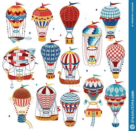 Balloon Illustration, Illustration Art Kids, School Art Projects, Hot Air Balloons, Air Balloons, Hot Air Balloon, Air Balloon, Art School, Hot Air