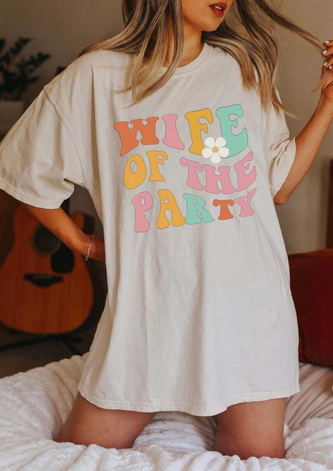 Groovy Bachelorette Party, Bachelorette Miami, Groovy Bachelorette, Austin Bachelorette, Wife Of The Party, Retro Bachelorette, Team Bride Shirts, Bachelorette Party Weekend, Bachelorette Party Planning