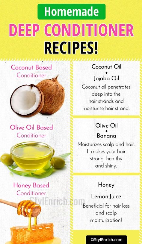 Deep Conditioner Recipe, Homemade Deep Conditioner, For Shiny Hair, Recipes Step By Step, Conditioner Recipe, Homemade Hair Products, Diy Hair Care, Hair Remedies, Hair Food