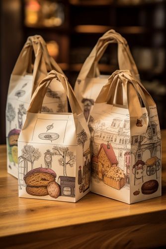 Wholesale Custom Sustainable Patisserie Paper Bags Solutions | Myerton Packaging Eco Packaging Design, Food Delivery Packaging, Packaging Cookies, Bakery Packaging Design, Cupcake Packaging, Bakery Bags, Bread Packaging, Paper Bag Design, Food Box Packaging