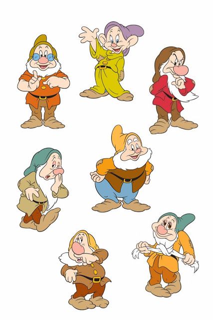 Snow White 7 Dwarfs, Themed Tattoos, Disney Sleeve, Disney Character Drawings, Cute Disney Characters, Snow White Seven Dwarfs, Walt Disney Characters, Sette Nani, Snow White Disney