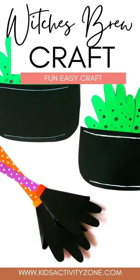 Get into the Halloween spirit with our Witches Brew and Broom Handprint Craft! With colorful cardstock, markers, and your child's handprints, we'll show you how to create a magical brew. A easy Halloween activity that's equal parts fun and spooky. Your kids will love making this Halloween craft. Non Screen Activities, Broom Craft, Numbers Coloring Pages, Halloween Costume Ideas For Kids, Mummy Crafts, Sidewalk Paint, Easy Kid Activities, They Grow Up So Fast, Fun Halloween Crafts