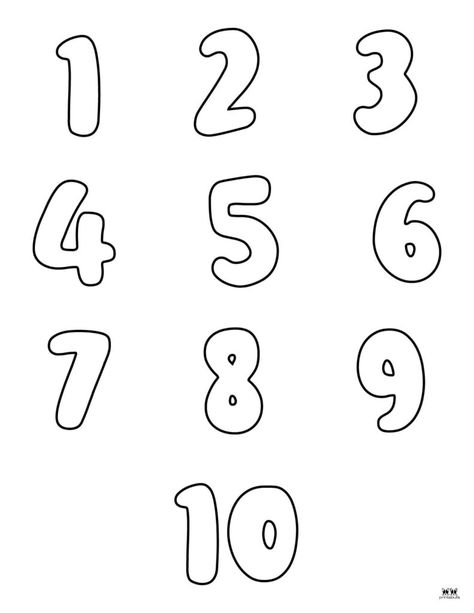 Use these printable bubble numbers in two different ranges (1-10, 1-20) and sets to help teach your little one their numbers. Print from home! Bubble Numbers 1-10, Bubble Numbers, Printable Board Games, Summer Coloring Pages, Reading Corner, Free Printables, Coloring Pages, Bubbles, 10 Things