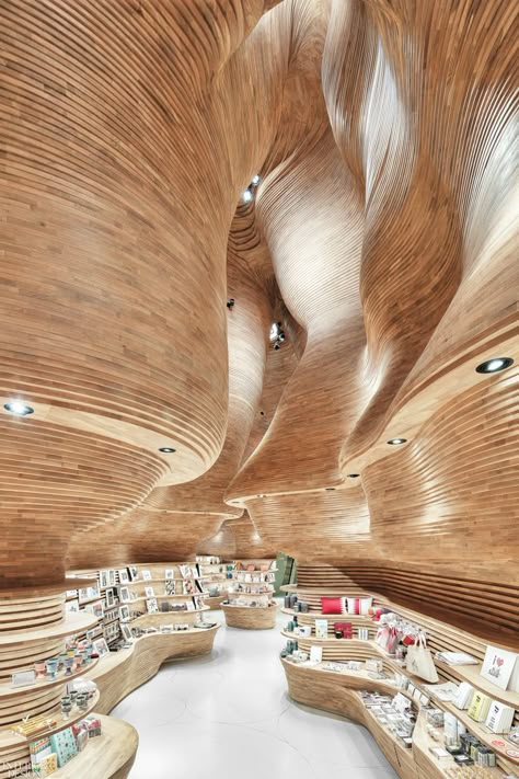 Koichi Takada, National Museum Of Qatar, Architecture Cool, Jean Nouvel, Timber Walls, Cave House, Museum Architecture, Organic Architecture, Shop Interiors