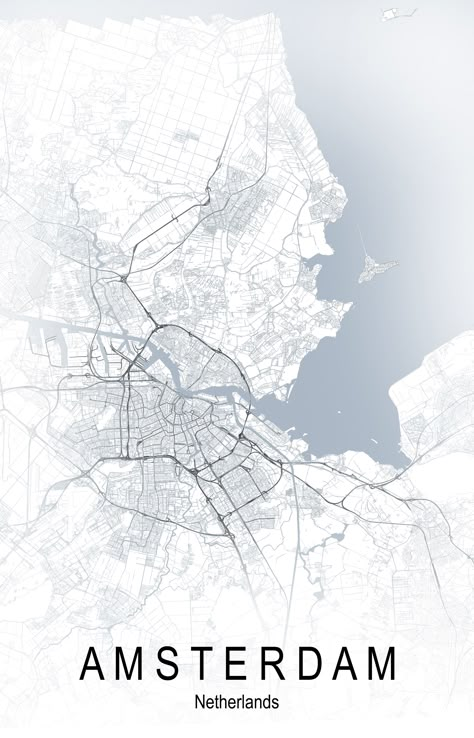 Cartography Aesthetic, City Maps Illustration, Amsterdam Map, City Maps Design, Urban Design Diagram, European Map, Amazing Maps, Amsterdam City, City Map Poster