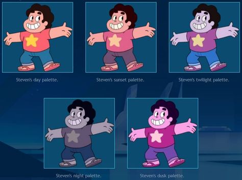 Color Pallets For Character Design, Character Design Palette, Character Design Color Palette, Steven Universe Character Design, Steven Universe Color Palette, Off Colors Steven Universe, Cartoon Color Palette, Coloring Pallets, Character Color Palette