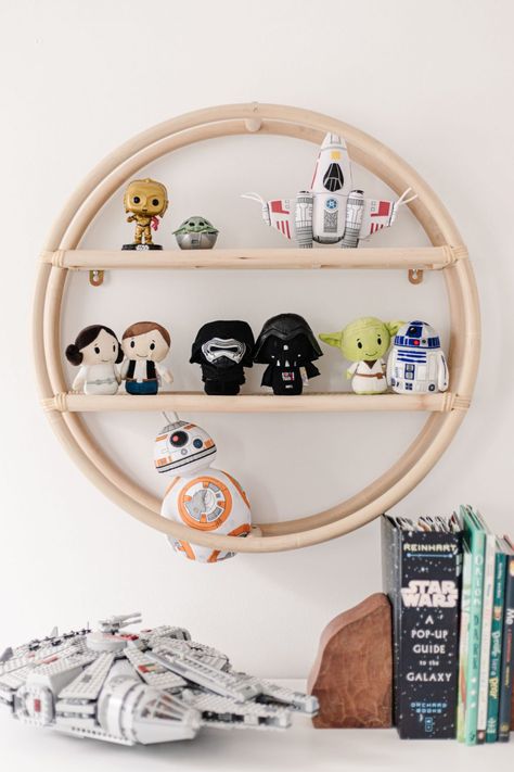 Kids Star Wars Bedroom Ideas and Room Reveal - Caitlin Marie Design Subtle Star Wars Decor, Star Wars Room Boys, Star Wars Nursery Ideas, Star Wars Bedroom Ideas, Star Wars Boys Bedroom, Star Wars Kids Bedroom, Star Wars Baby Room, Star Wars Kids Room, Star Wars Boys Room