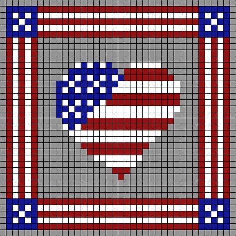 Patriotic Knitting Patterns, Usa Cross Stitch Pattern, 4th Of July Cross Stitch Patterns Free, 4th Of July Cross Stitch, Patriotic Cross Stitch Patterns, American Flag Crafts, Flag Cross Stitch, Graph Patterns, Crochet Graph