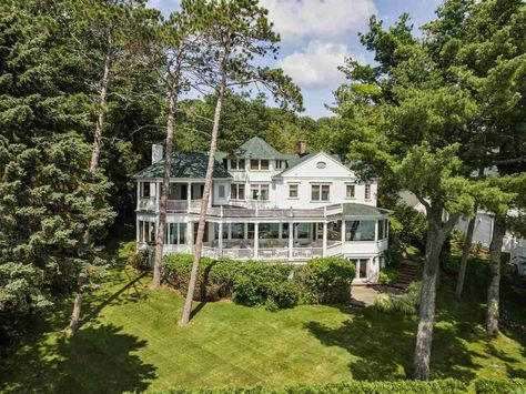 829 Glenn Dr, Harbor Springs, MI 49740 Beach House Exterior, Harbor Springs, Lake House, House Exterior, Beach House, Springs, The Neighbourhood, Cabin, Lake