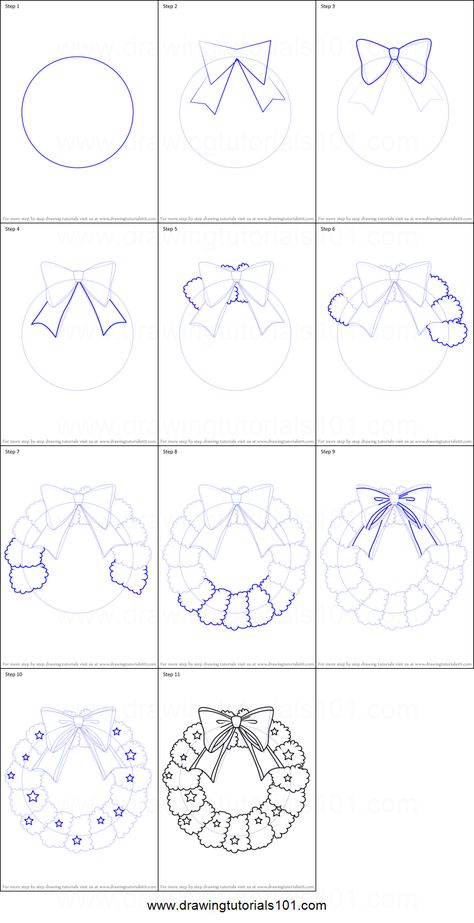 Draw A Christmas Wreath, How To Draw A Christmas Wreath Easy, Draw Christmas Wreath, Christmas Wreath Drawing Simple, Christmas Wreath Doodle, Wreath Doodle Christmas, Wreath Printable, Drawing Sheet, Wreath Drawing