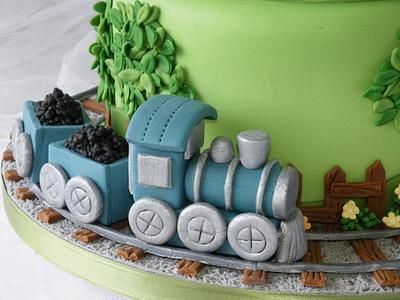 Train Cake Thomas Train Birthday, Christmas Desserts Cakes, Train Cookies, Train Birthday Cake, Dummy Cake, Cake Design Inspiration, Means Of Transport, Train Decor, Making Fondant