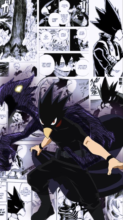 Fumikage Tokoyami Wallpaper, Tokoyami Wallpaper Aesthetic, Tokoyami Fumikage Wallpaper, Tokoyami Wallpaper, My Hero Academia Tokoyami, Manga Canvas, Tokoyami Boku No Hero, Mha Wallpaper, Tokoyami Fumikage