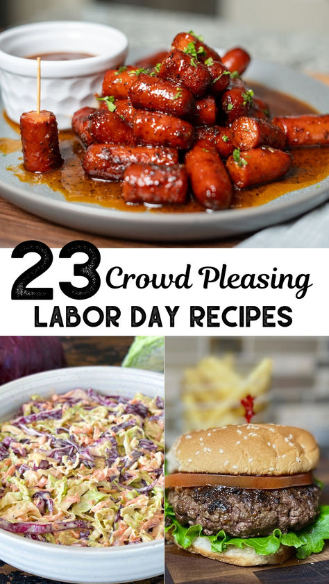 Get ready for a memorable Labor Day with 23 cookout ideas that will wow your guests. From tasty mains to creative sides, these labor day food ideas will help you plan a delicious and stress-free celebration. Save this pin to keep the best recipes handy for your next cookout! Summer Cookout Ideas, Labor Day Food Ideas, Labor Day Food, Easy Party Food Ideas, Labor Day Recipes, Labor Day Bbq, Cookout Ideas, Smoked Bbq, Recipes To Cook