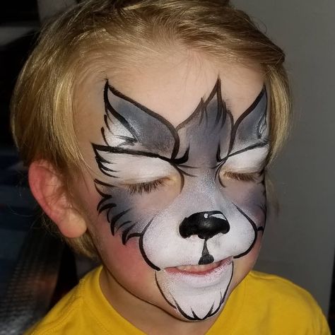 If not for @ronniepaints I still wouldn't have a reliable #wolf design. Thanks for sharing your art. ❤ #ronnieisdope #thatisall… Wolf Face Paint Easy, Werewolf Face Paint, Wolf Face Paint, Wolf Makeup, Eye Face Painting, Animal Face Paintings, Adult Face Painting, Wolf Kids, Play Makeup