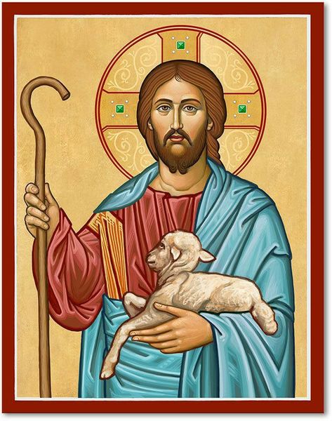 Monastery Icons Com. I Am The Good Shepherd, Monastery Icons, Christ The Good Shepherd, Arrow Png, Greek Icons, Church Icon, Up Arrow, Orthodox Christian Icons, Religious Pictures