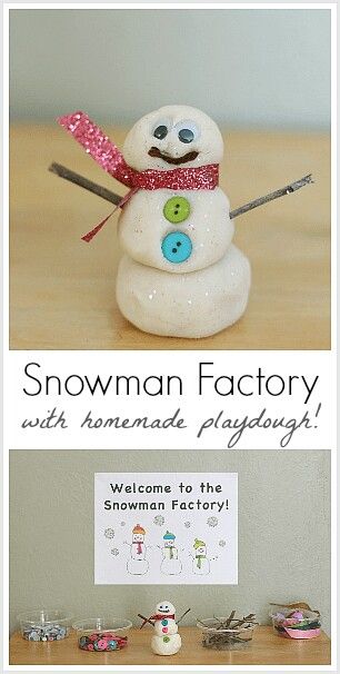 Playdough Snowman, Schnee Party, Winter Sensory, Invitation To Create, Snowman Party, Winter Play, Winter Kindergarten, Winter Activities For Kids, Winter Preschool