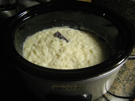 Slow Cooker Pudding Recipes, Slow Cooker Rice Recipes, Slow Cooker Puddings, Crockpot Rice Pudding, Crockpot Rice, Slow Cooker Sunday, Slow Cooker Rice Pudding, Rice In Crockpot, Creamed Rice