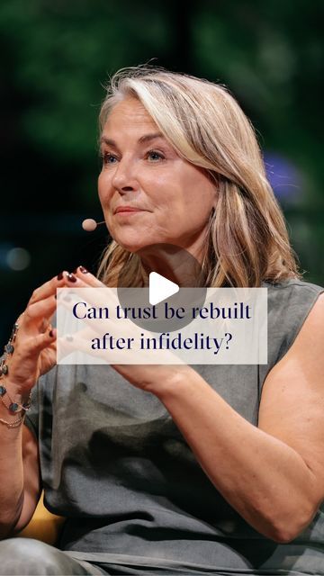 Esther Perel on Instagram: "Every day I work with couples who have been devastated by infidelity, navigating through the shattered trust that accompanies such betrayal. So how do we reconcile what is universally forbidden yet universally practiced?   Visit the link in my bio for the full episode of my conversation with On Purpose hosted by @JayShetty, where we discuss this topic and much more." Esther Perel, Rebuilding Trust, Successful Women, Full Episodes, Every Day, How To Become, Instagram