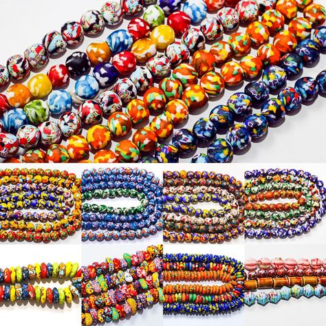 African Glass Beads, Assorted Krobo Beads for Handmade Jewelry Making. Multicolored African glass beads for handmade jewelry designs and other arts and crafts. Origin of beads: Ghana Colors: All our African beads are handmade as such there are variations in the color, shapes, and sizes even on the same pack Kindly follow and shop Krobo Beads, Handmade Jewelry Designs, African Beads, Color Shapes, Jewelry Designs, Loose Beads, Ghana, Glass Beads, Handmade Jewelry