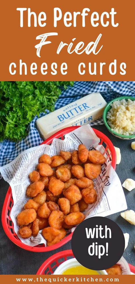 Fried cheese curds are the Midwest’s answer to mozzarella sticks. With these cheesy bites you get the texture of the crunchy batter and gooey cheese plus the telltale squeak a good cheese curd makes when you bite into it. Save this recipe for later! Deep Fried Cheese Curds Recipe, Culvers Cheese Curds, Battered Mozzarella Sticks, Cheese Curds Fried, Pan Fried Cheese Curds, Fried Cheese Curds Recipe, Deep Fried Cheese Curds, Cheese Curds Recipe, Freezing Bread