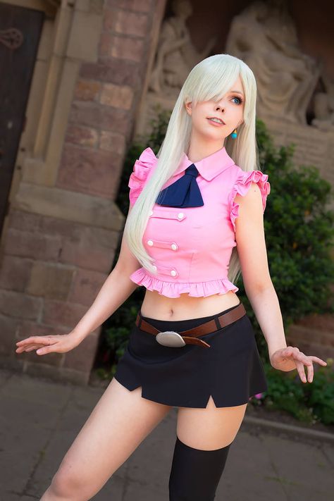 Elizabeth Liones (Nanatsu no Taizai - Seven Deadly by Calssara Elizabeth From Seven Deadly Sins, Seven Deadly Sins Cosplay, Elizabeth Cosplay, Nami Cosplay, Princesa Elizabeth, Elizabeth Seven Deadly Sins, Diy Cosplay, Elizabeth Liones, Cosplay Diy