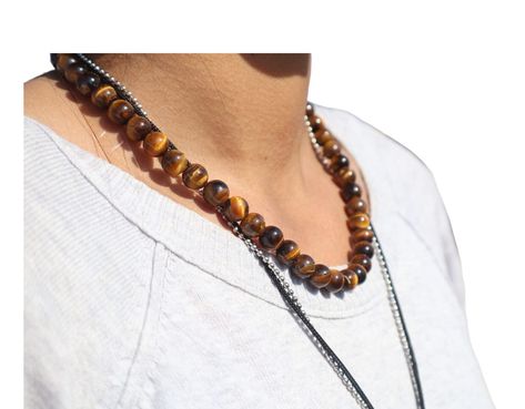 Tiger Eye Necklace, Luck Necklace, Good Luck Necklace, Tiger Eye Jewelry, Necklace Mens, Mens Necklace, African Necklace, Tigers Eye Necklace, Ethnic Necklaces