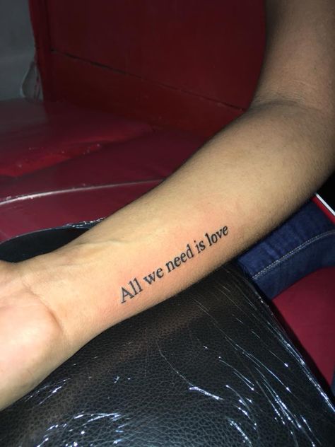 All We Need Is Love Tattoo, Tattoo Ideas And Meanings, Xo Tattoo, Satanic Tattoos, All We Need Is Love, P Tattoo, Love Affection, Hand And Finger Tattoos, Pretty Tattoos For Women