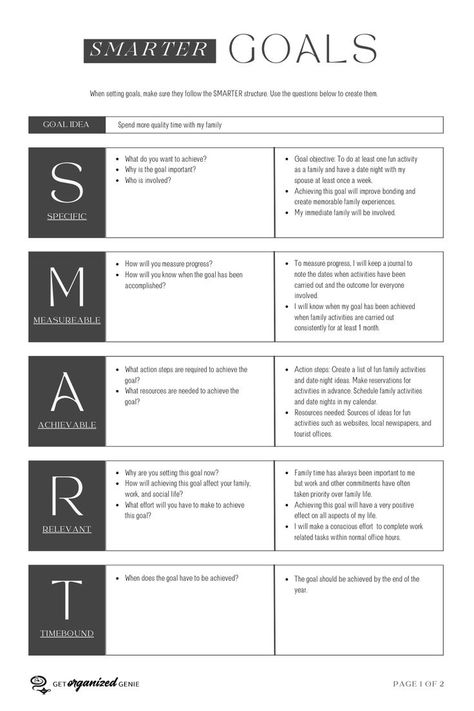 Smarter goals worksheet Smarter Goals, Smart Goals Worksheet, Smart Goals Template, Goal Examples, Goals Template, Goals Worksheet, Goal Setting Worksheet, Small Business Planner, Planner Pdf