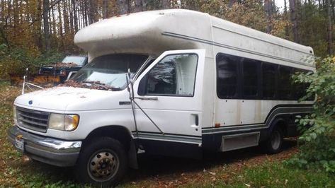 1993 E350 Conversion in Monroe, ME Ford Camper Van, Wooden Bench Seat, Camper For Sale, Ford E350, Deep Cycle Battery, Rv Trader, Campers For Sale, Class B, Online Ads