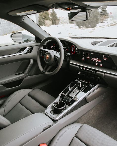 Porsche North Olmsted on Instagram: “Inside look at the Porsche 992 👀” Inside Porche Car, Porche Interiors Car, Porsche Suv Interior, Porsche Inside, Car From Inside, Porsche Interior, Porche Car, Porsche 992, Inside Car